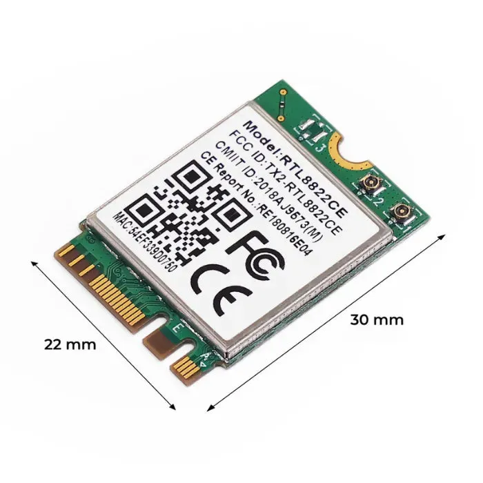 Seeed Studio RTL8822CE bezdrátová síťová karta, 2,4G/5GHz dvoupásmové WiFi 5