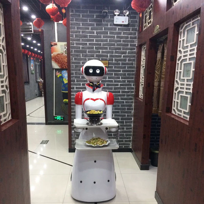 Chytrý Servírovací Robot s Podnosem – Spolehlivý Asistent pro Gastronomii