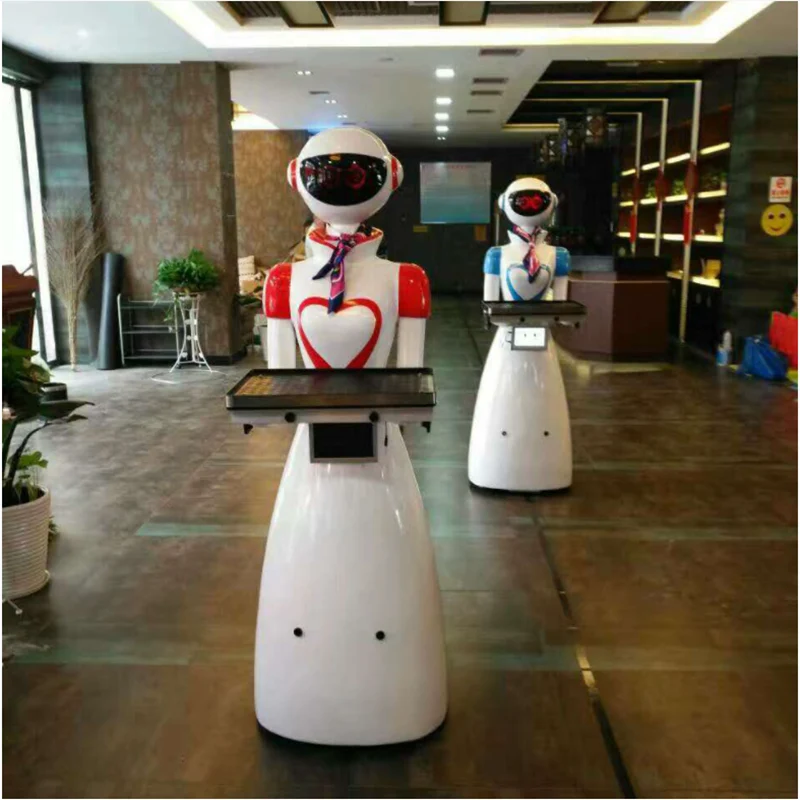 Chytrý Servírovací Robot s Podnosem – Spolehlivý Asistent pro Gastronomii