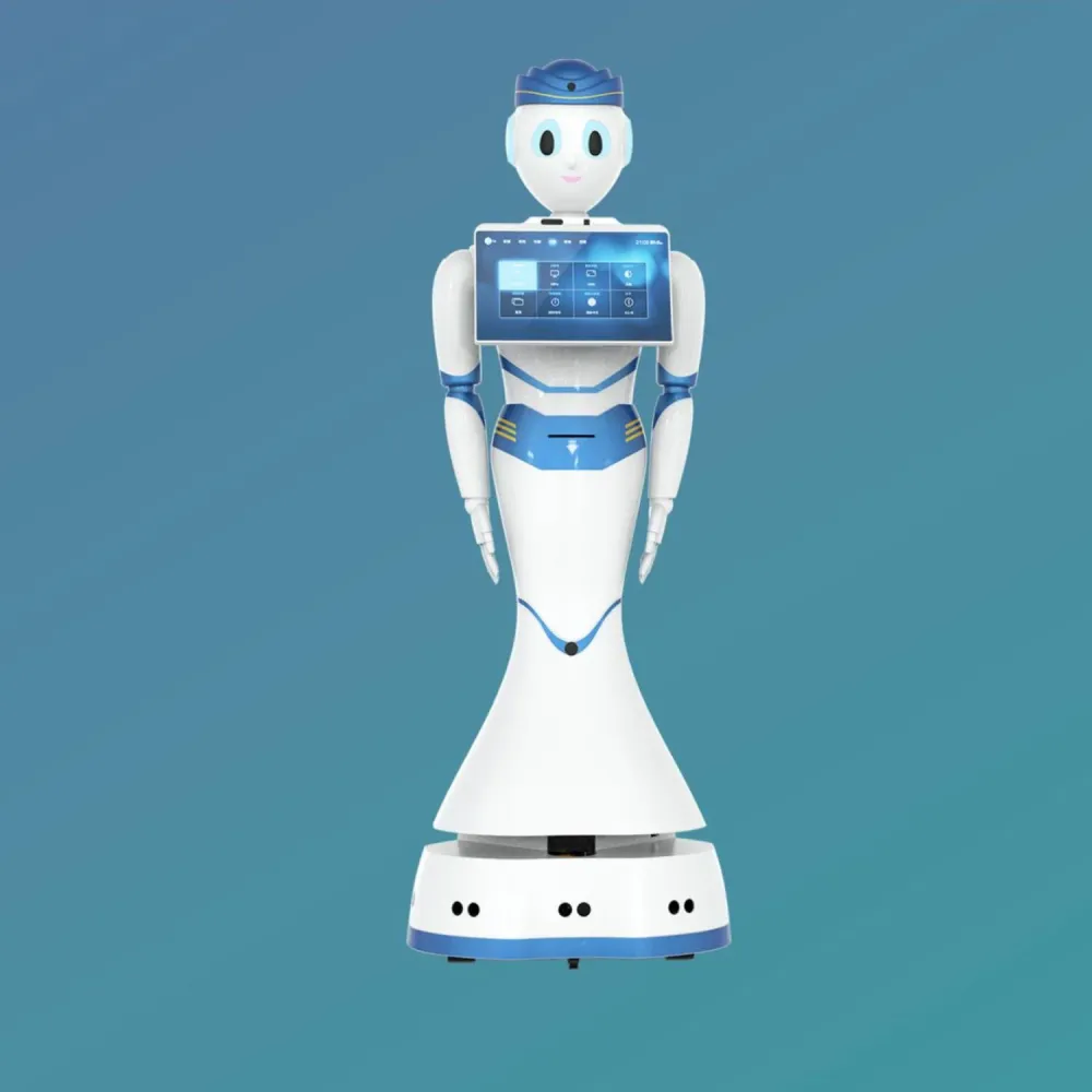 Chytrý Servírovací Robot s Podnosem – Spolehlivý Asistent pro Gastronomii
