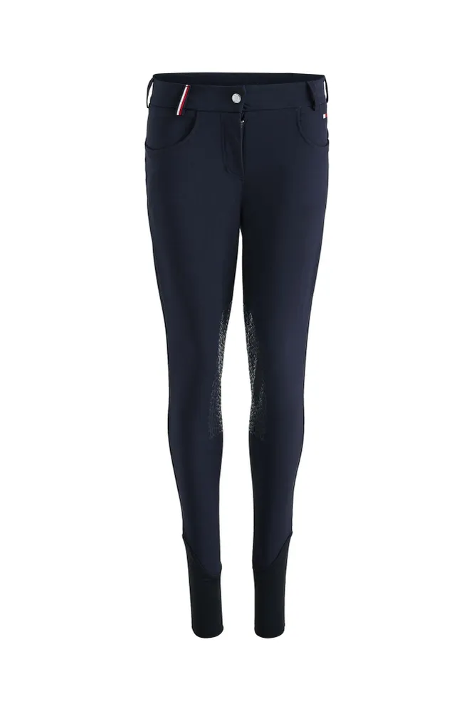 Pantaloni da equitazione da donna Tradiční con grip integrale Dark Blue S