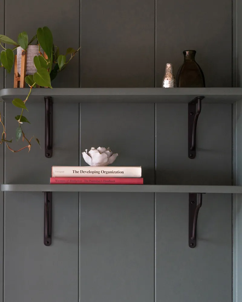 Kilburn Shelf Bracket 150mm - Kovově hnědý