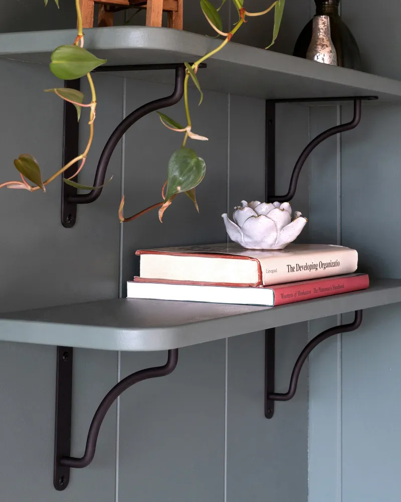 Kilburn Shelf Bracket 150mm - Kovově hnědý
