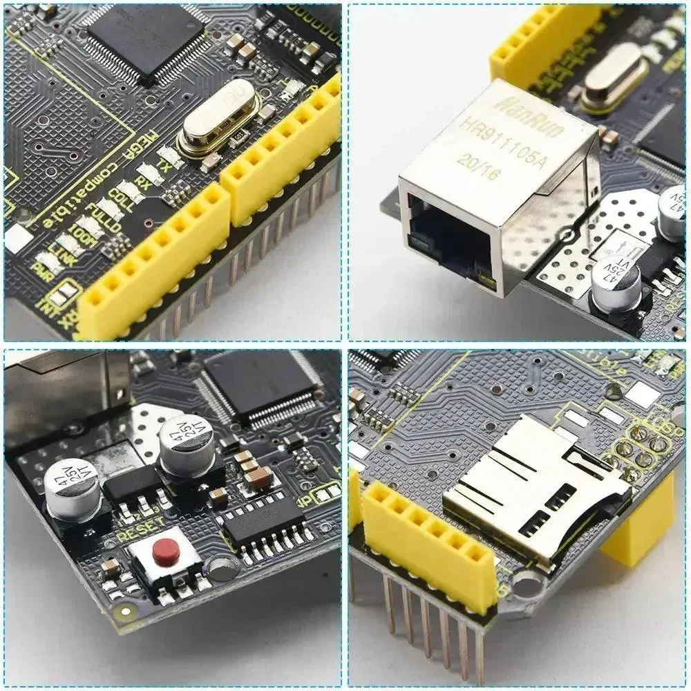 Deska Ethernet Shield KeyeStudio W5100 s SD kartou