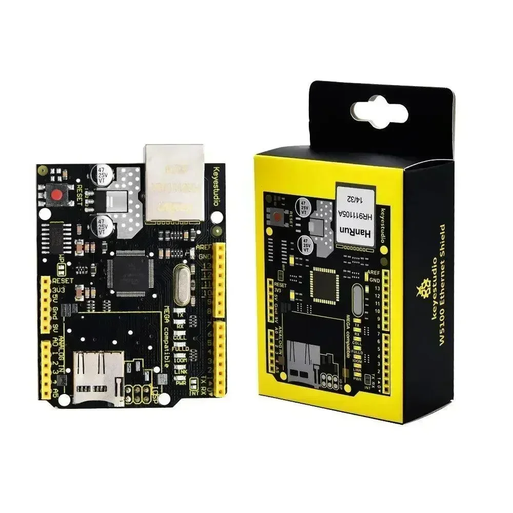 Deska Ethernet Shield KeyeStudio W5100 s SD kartou