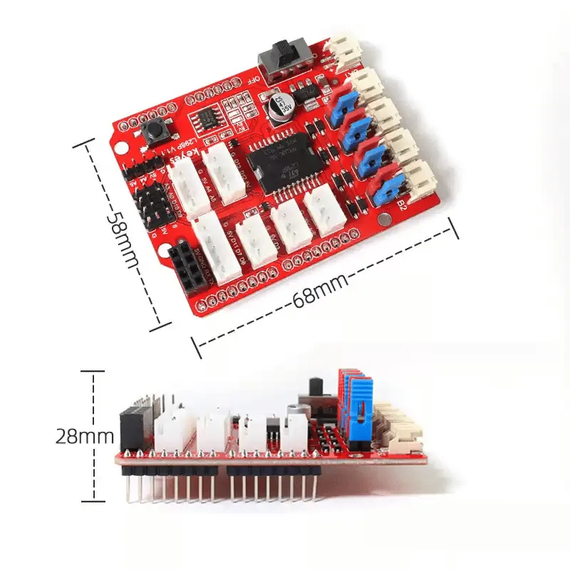 KeyeStudio L298P Motor Shield DC Motor Driver rozšiřující deska