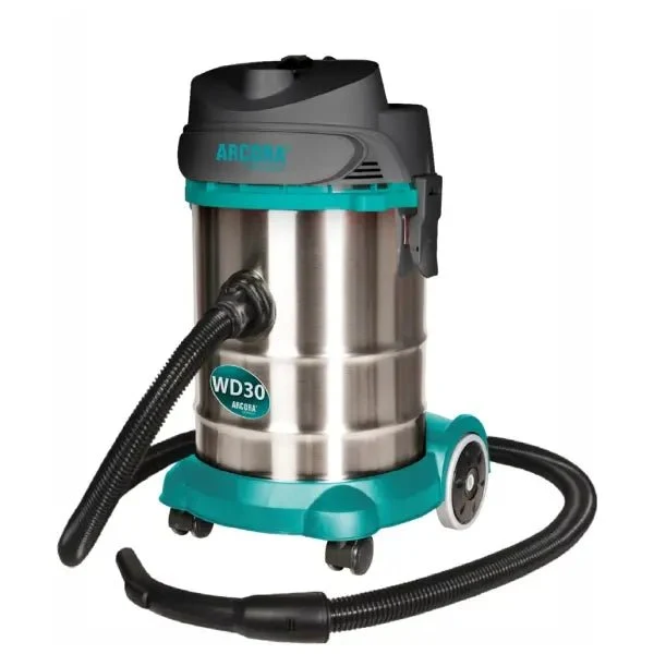 Arcora WD 30 powerful 30 liters wet/dry vacuum cleaner stainless steel housing | 1 adjust