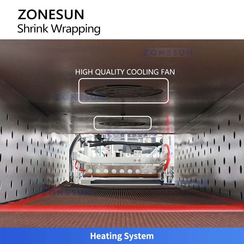 ZONESUN ZS-BSP7540 Automatic Bottle Box Heat Shrink Tunnel Wrapping Machine
