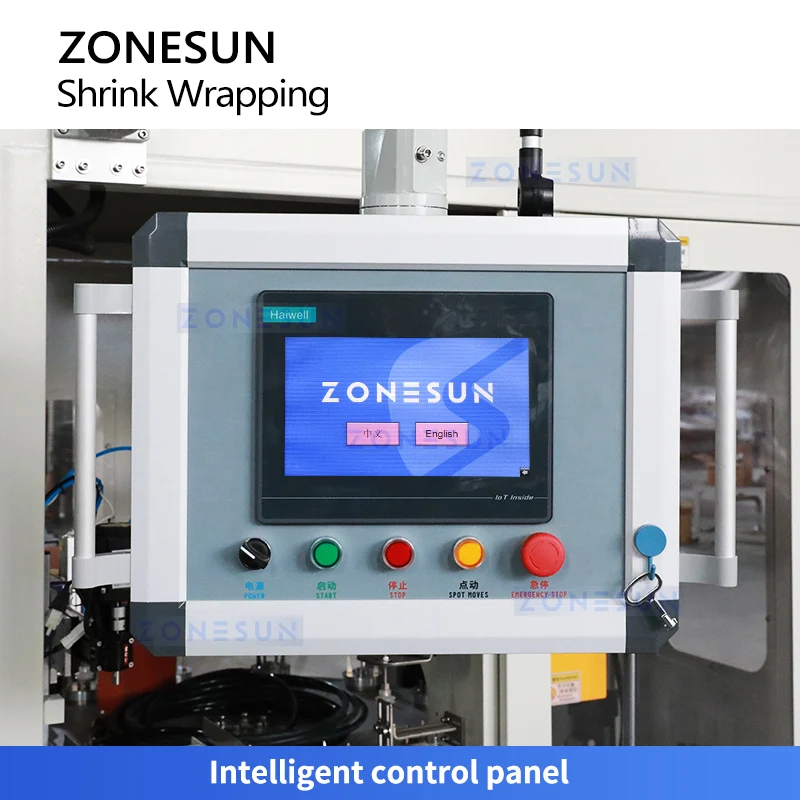 ZONESUN ZS-UDTB50 Rotary Shrink Sleeve Labeler Bottles