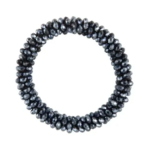 Kiki scrunchie con decorazione di cristalli Navy Taglia unica