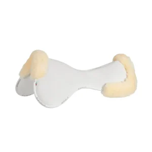 Mezzo sottosella Close Contact memory foam con schaffell White/Natural Taglia unica