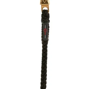 TopLine Longhina corda con gancio antipanico Black Taglia unica