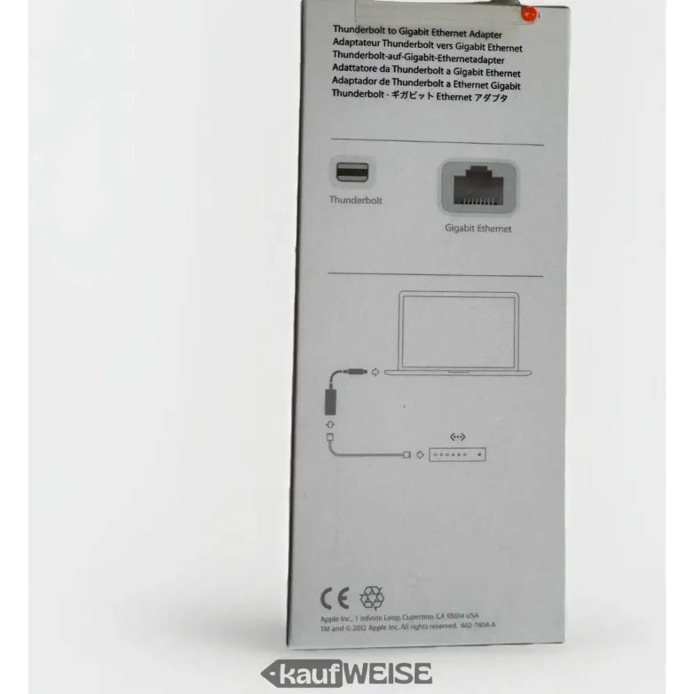 Adaptér Apple Thunderbolt na Gigabit Ethernet A1433 – originál