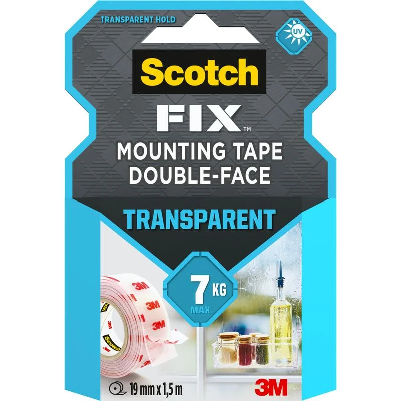Scotch-FIX™ Transparentes doppelseitiges Montageband 4910C 5