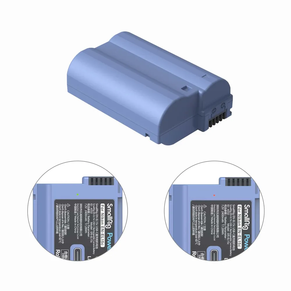 USB-C baterie (EN-EL15c) SmallRig 4332B pro Nikon Z8, Z6, Z6 II, Z6 III, Z7, Z7 II, Z5 II, Z5, D750, D850, D780