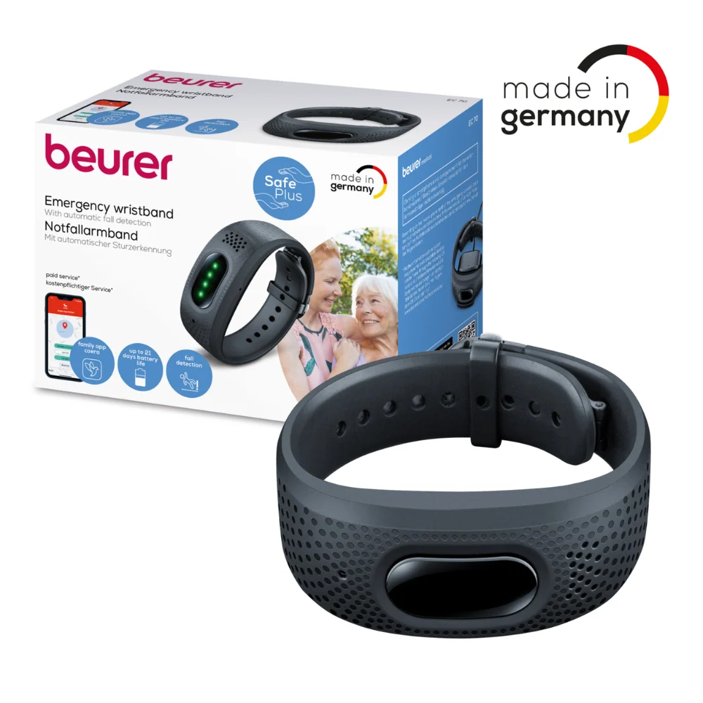 Auslaufartikel: Beurer Notfallarmband EC 70 SafePlus | Packung (1 Stück)