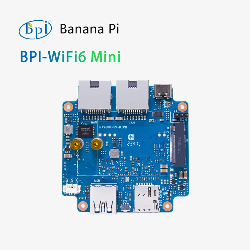 Banana Pi BPI-WIFI6 Mini router | Dvoupásmové Wi-Fi 6 | 3Gbps