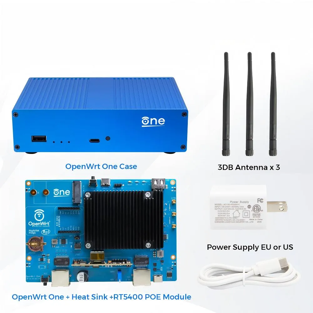 Banana Pi OpenWrt One Kompletní sada | MT7981B | Wi-Fi 6 Router