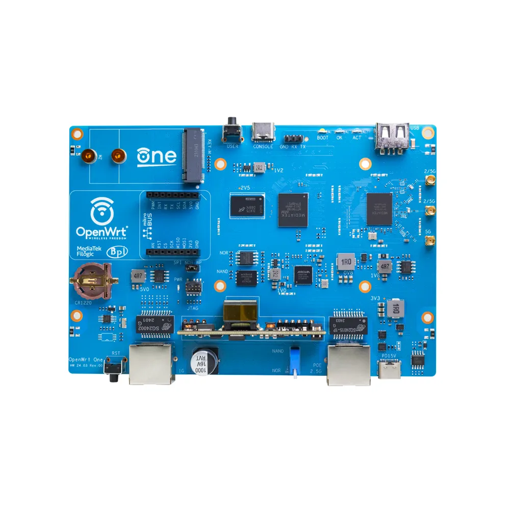 Banana Pi OpenWrt One PCBA | MT7981B | Wi-Fi 6 Routerová deska