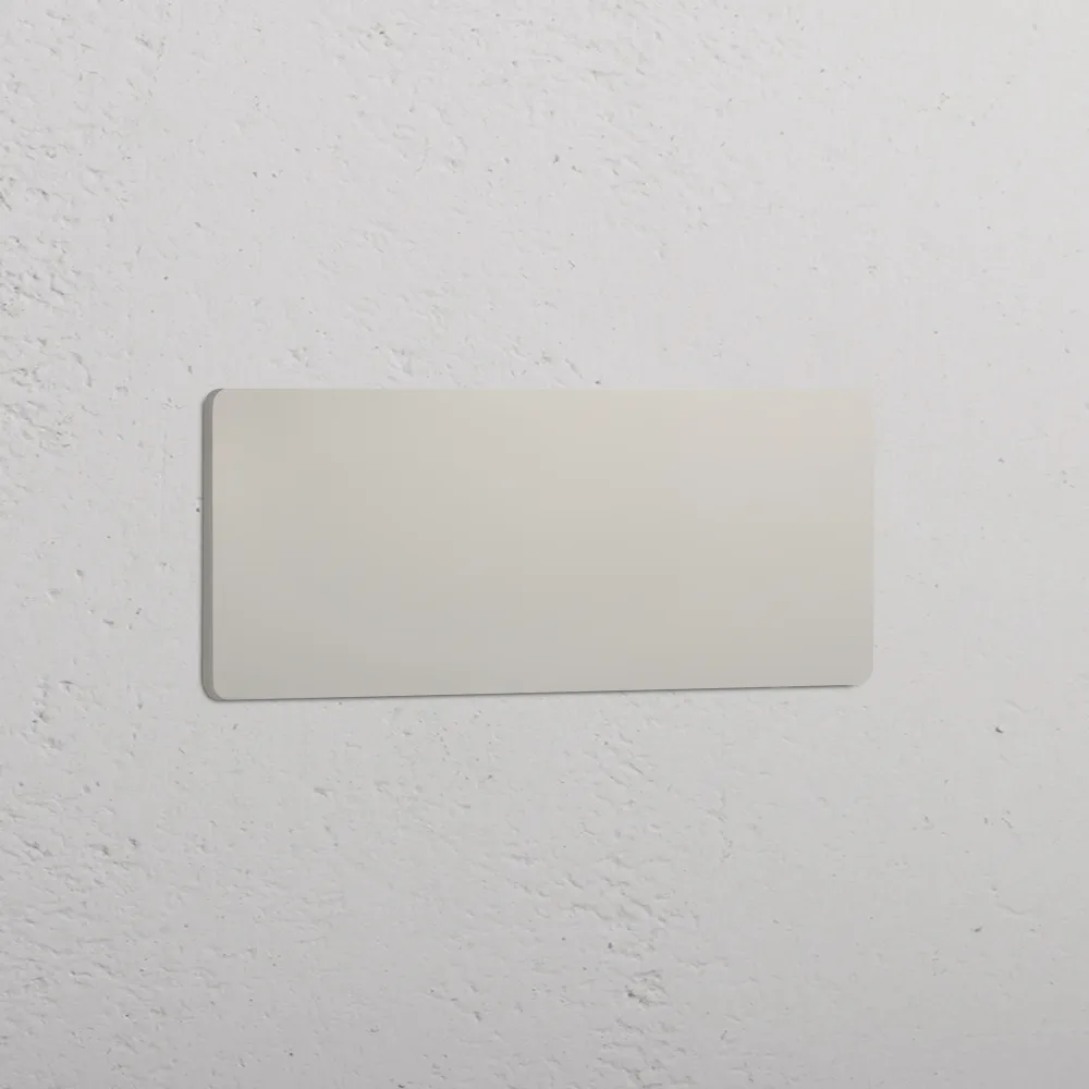 Grove Triple Blank Plate - Polished Nickel