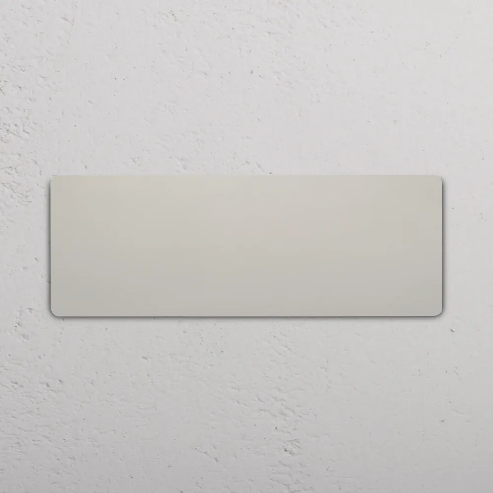 Grove Triple Blank Plate - Polished Nickel