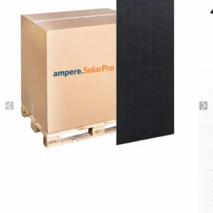 Solární panel 400W FullBlack, sklo/sklo, bifaciální Ampere.SolarPro