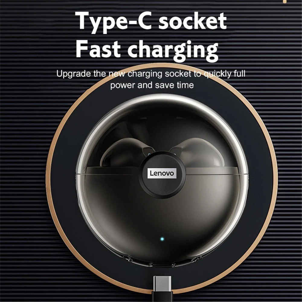 Bezdrátová sluchátka Lenovo LP80 TWS Bluetooth odolná proti vodě