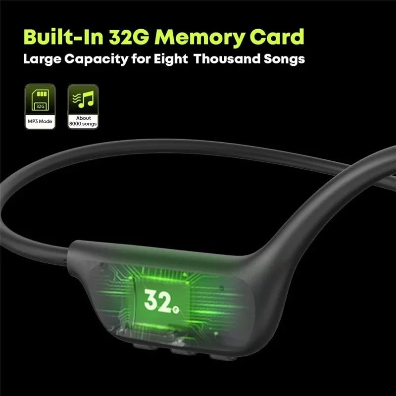 Bluetooth sluchátka s kostní vedením se zabudovanou pamětí 32 GB LANGSDOM