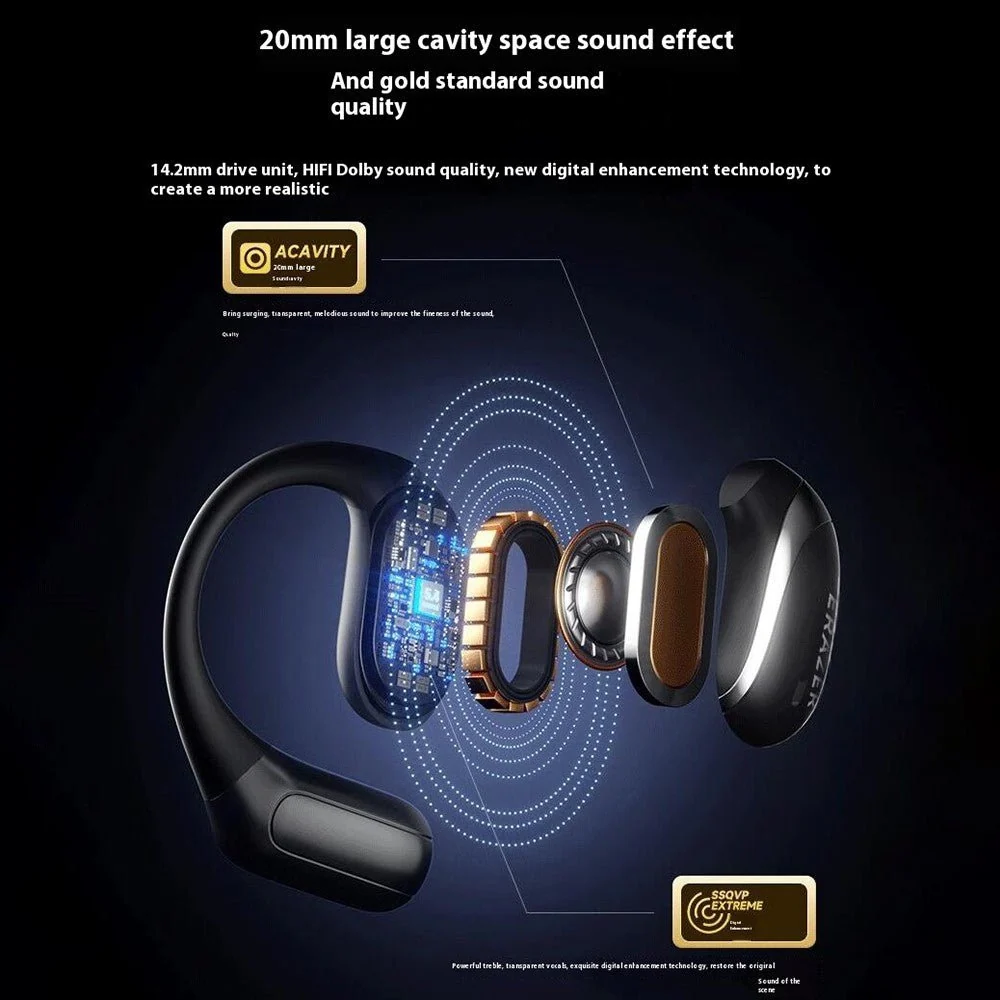 LENOVO X9 Bluetooth HiFi sluchátka přes ucho, ne-intra - černá