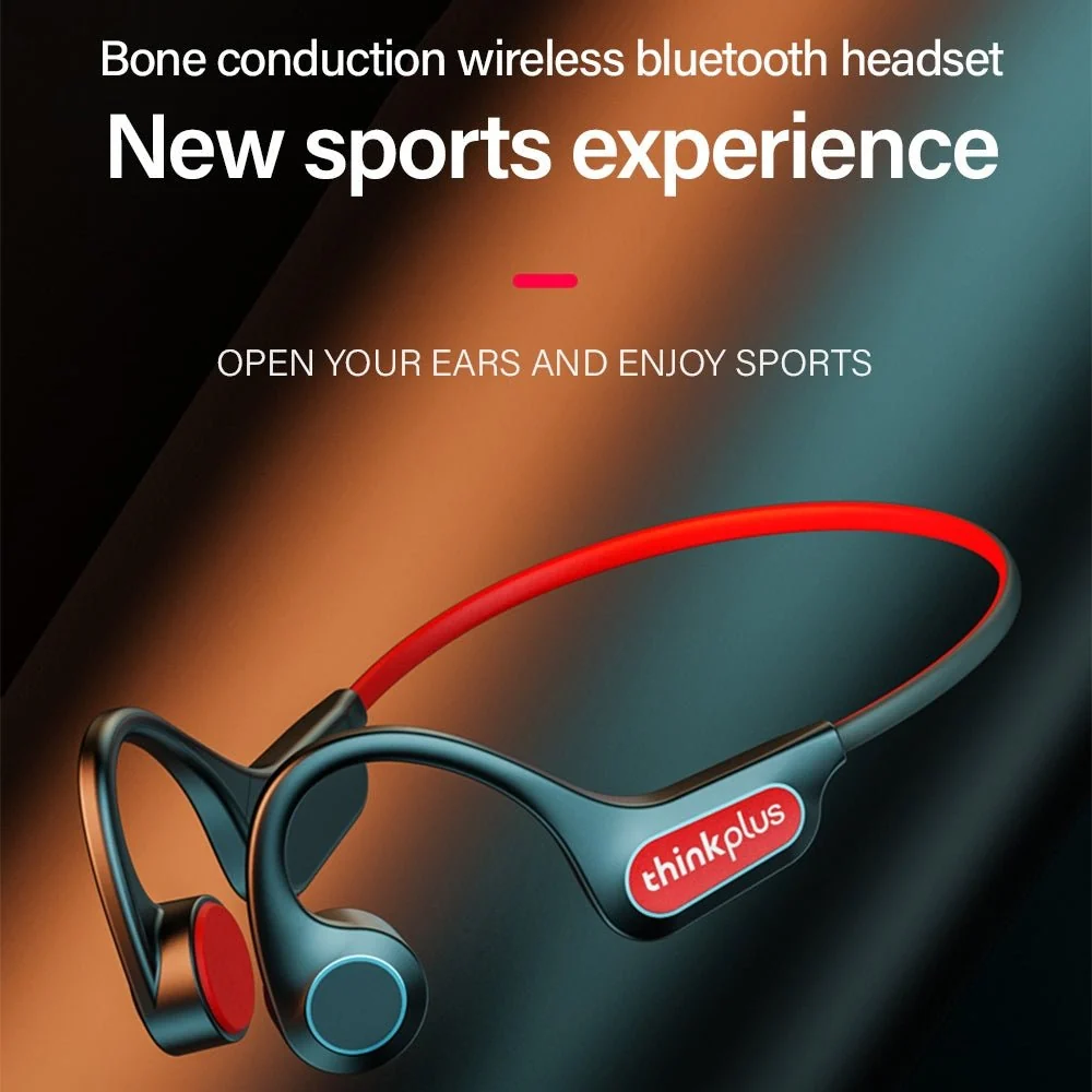 Lenovo X3 Pro sluchátka s kostní vodivostí Bluetooth 5.3 s mikrofonem (černá)