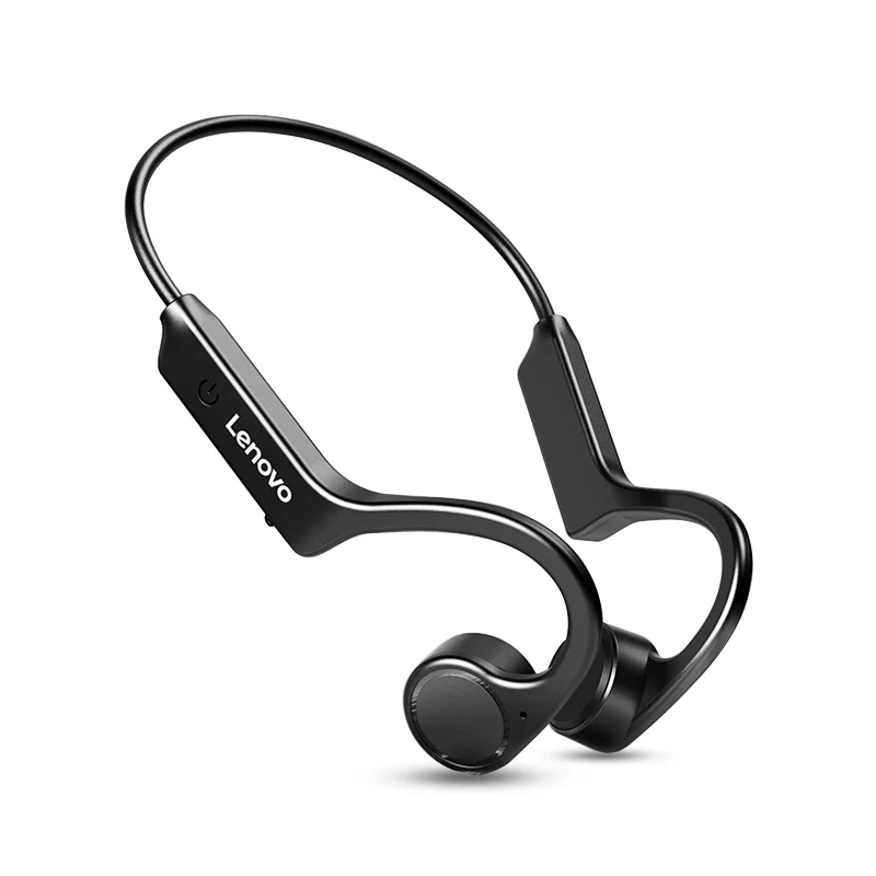 Lenovo X4 sluchátka s kostní vodivostí Bluetooth 5.0 vodotěsná (černá)