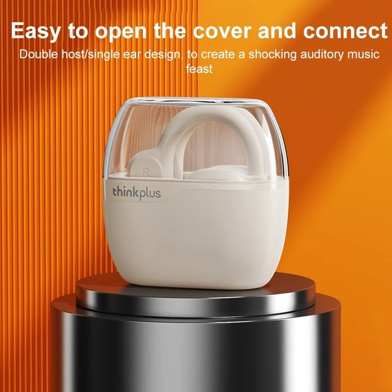 Lenovo Thinkplus LP76 bezdrátová sluchátka TWS s kostní vedením Bluetooth (bílá)