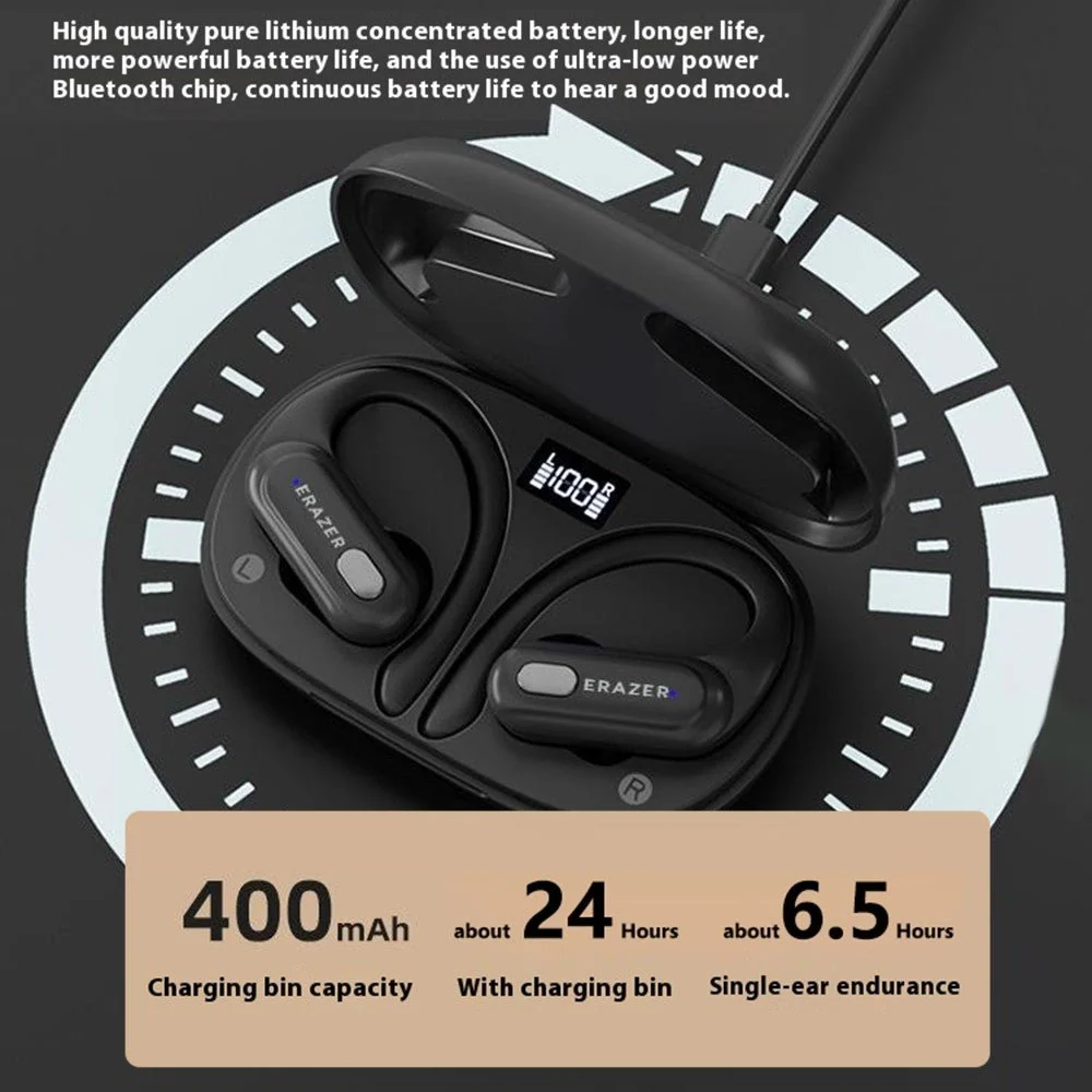 LENOVO XT60Pro Sportovní Bluetooth špunty do uší s háčkem - černé