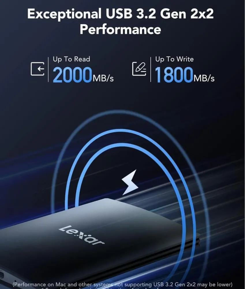 Lexar Pro SL500 SSD disk USB-C 3.2 Gen 1TB - 4TB