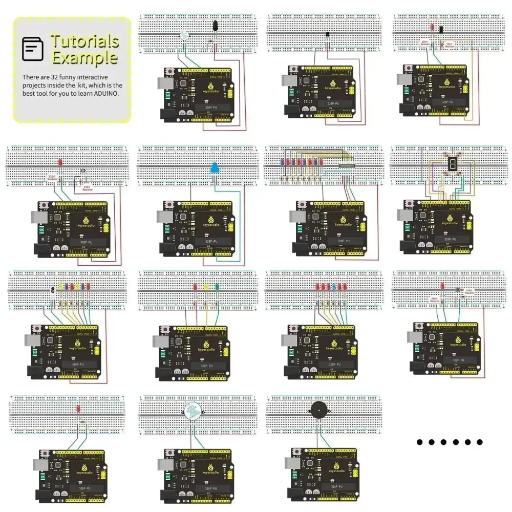 Výuková sada KeyeStudio Super Starter pro Arduino s deskou UNO R3