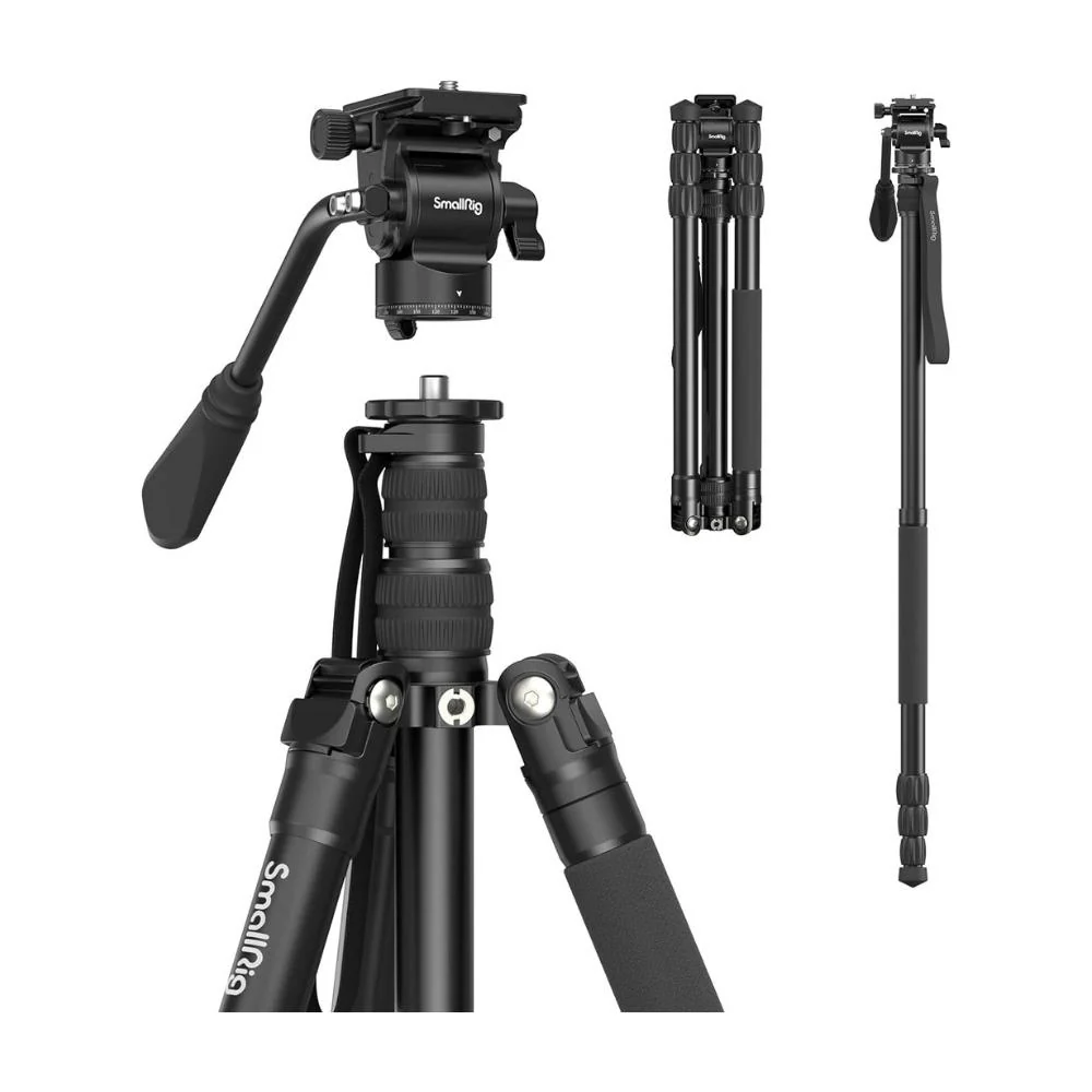 Trojnožka monopod foto/video stativ včetně fluidní hlavy CT180 SmallRig 3760B