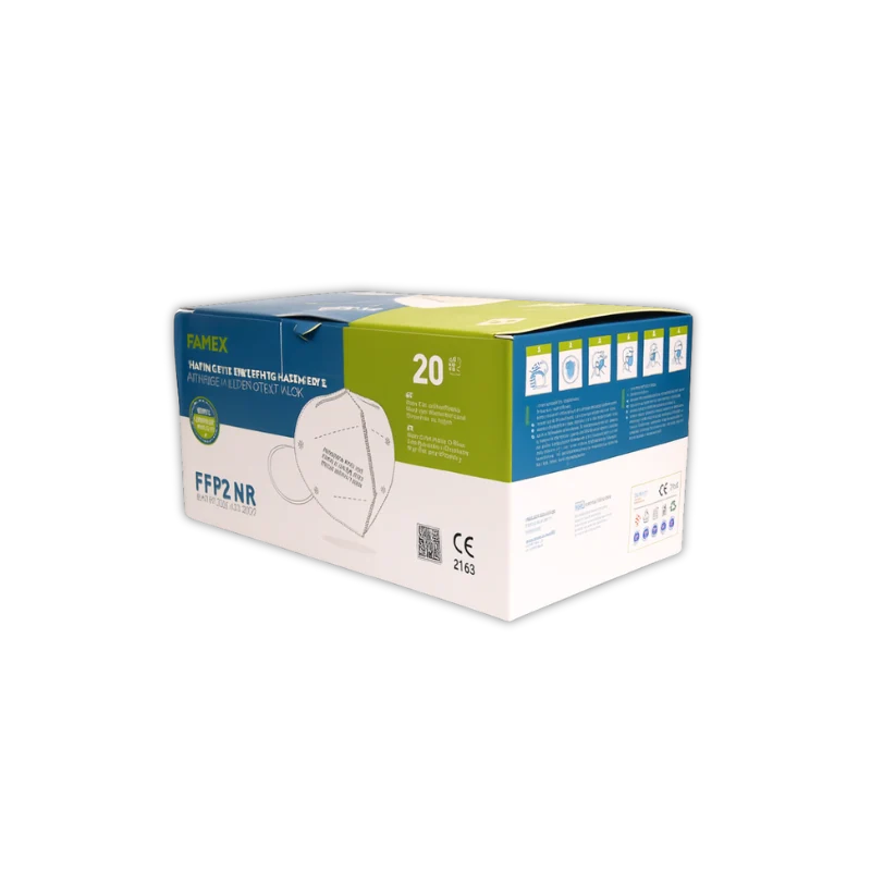 FAMEX FFP2 Box - Polomasky s filtrem částic (20 ks)