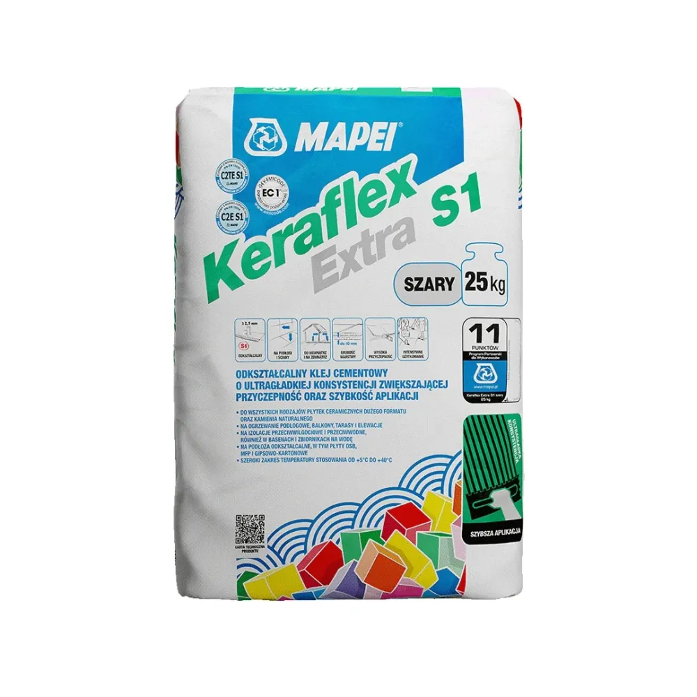 MAPEI Keraflex Extra S1 tenkovrstvé cementové lepidlo pro dlažbu obklad