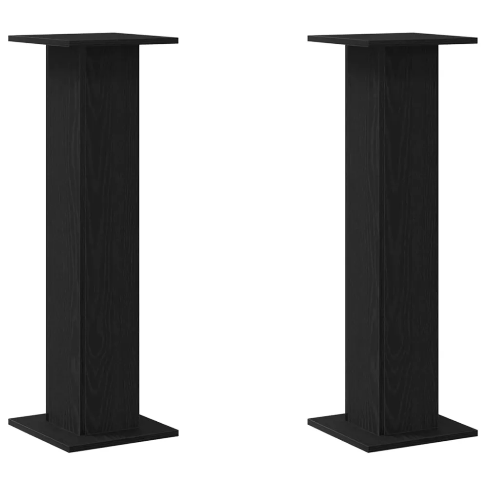 Stojany Na Reproduktory 2 Pcs Černý Dub 30 X 30 X 95 Cm