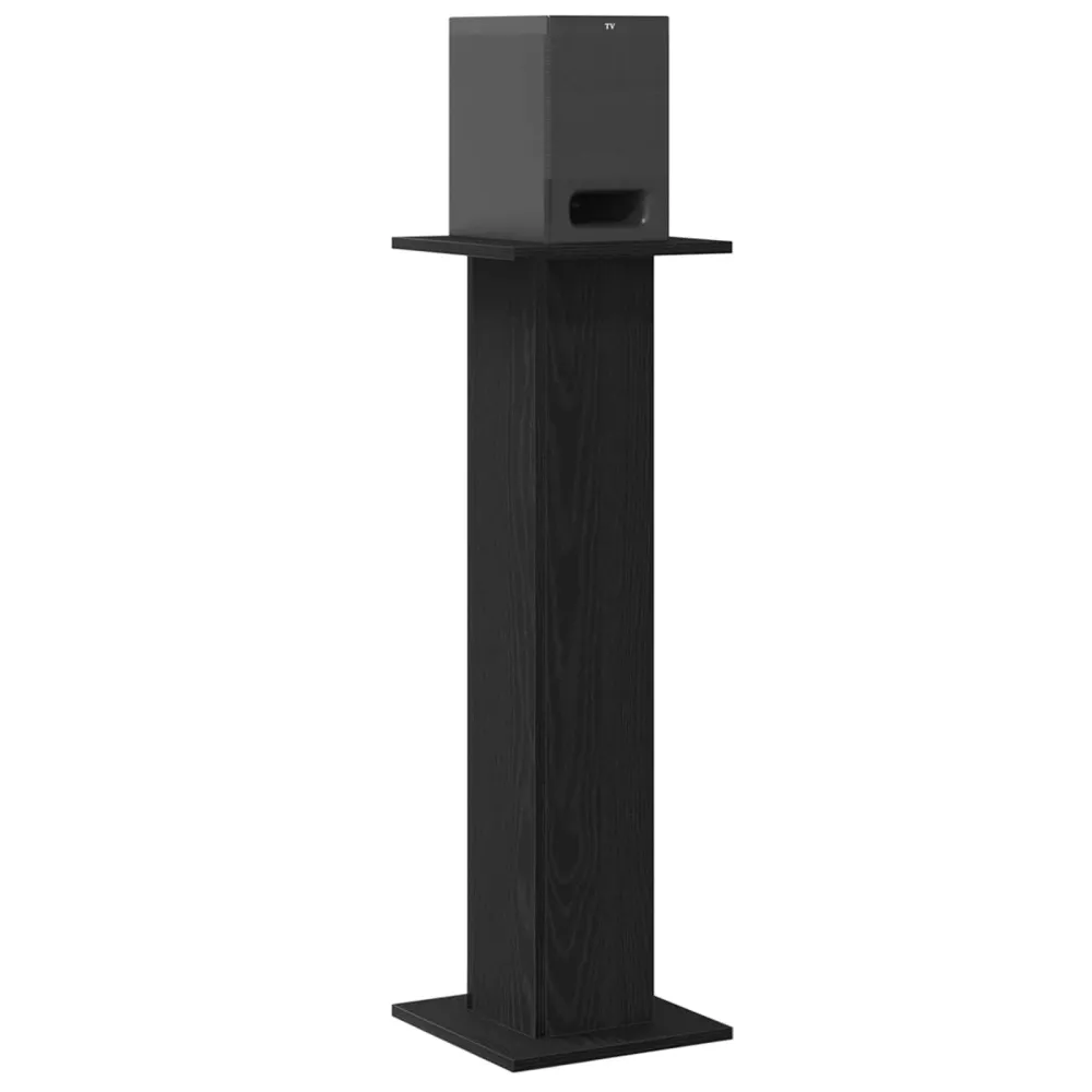 Stojany Na Reproduktory 2 Pcs Černý Dub 30 X 30 X 95 Cm