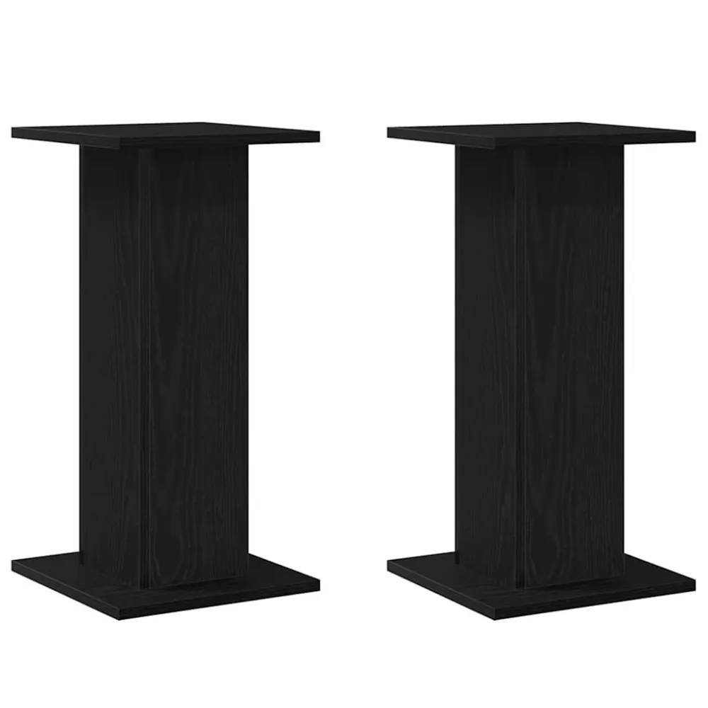 Stojany Na Reproduktory 2 Pcs Černý Dub 30 X 30 X 60 Cm
