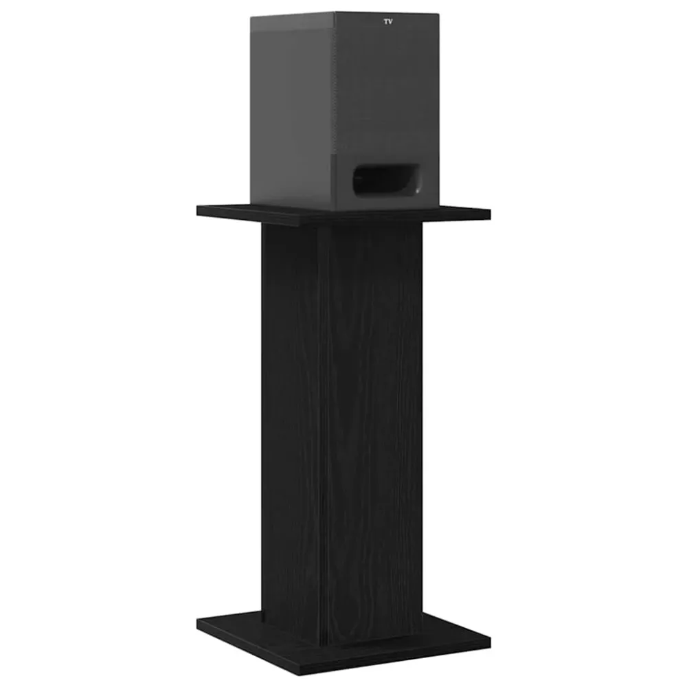 Stojany Na Reproduktory 2 Pcs Černý Dub 30 X 30 X 60 Cm