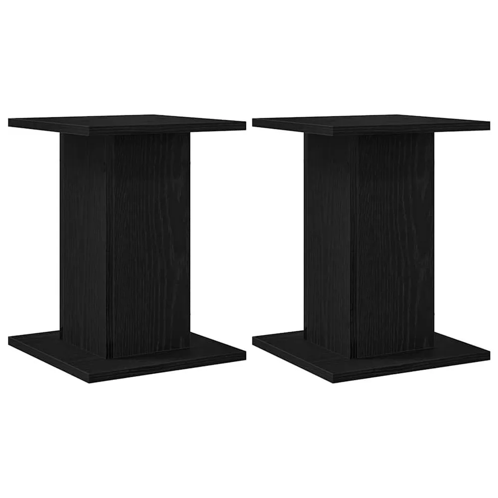 Stojany Na Reproduktory 2 Pcs Černý Dub 30 X 30 X 40 Cm