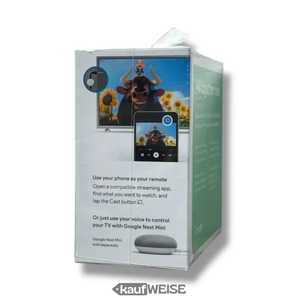 Google Chromecast 3rd Gen. Dongle | Full HD 1080p Streaming Stick | WiFi HDMI