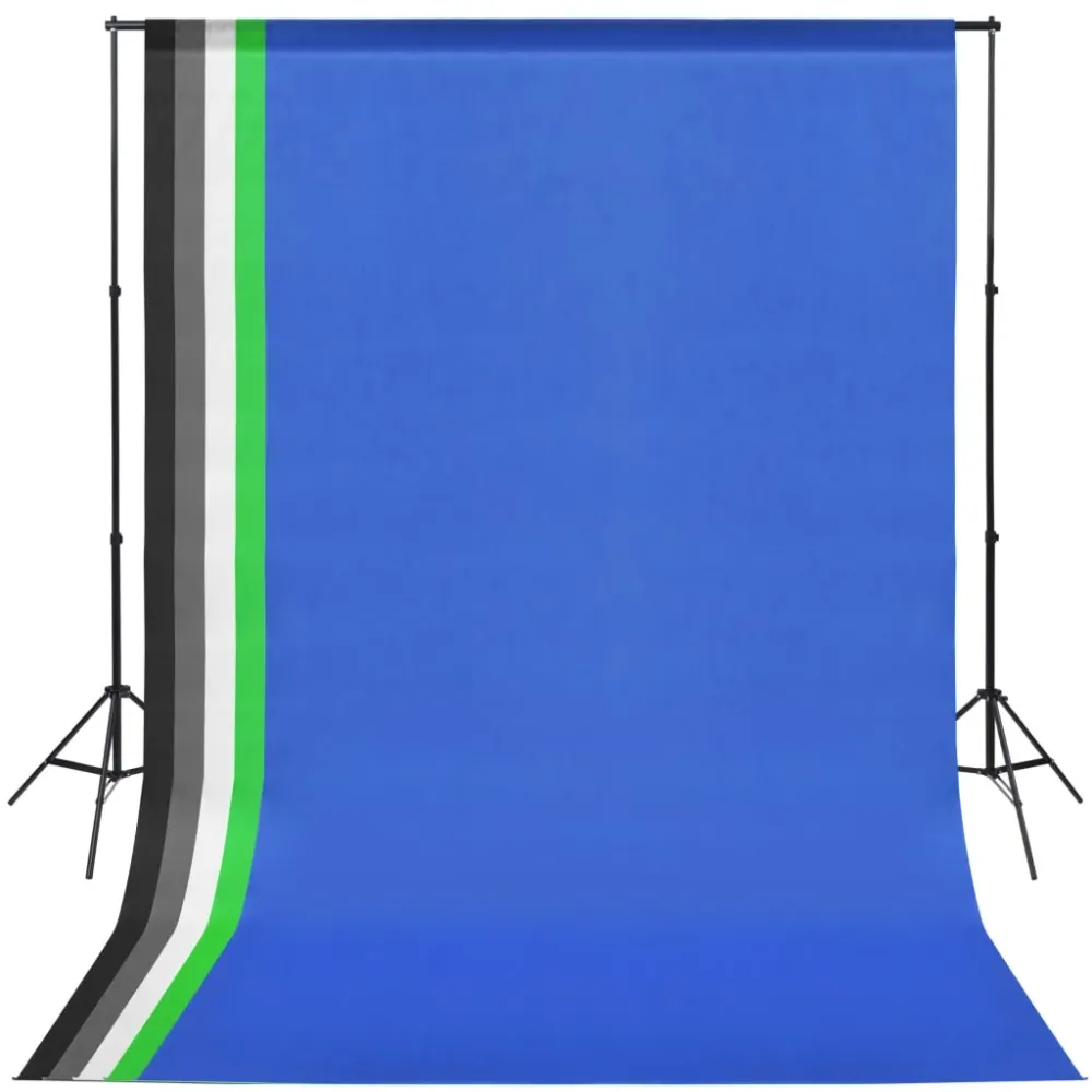 Profesionální foto studio set: 5 pozadí nastavitelný rám