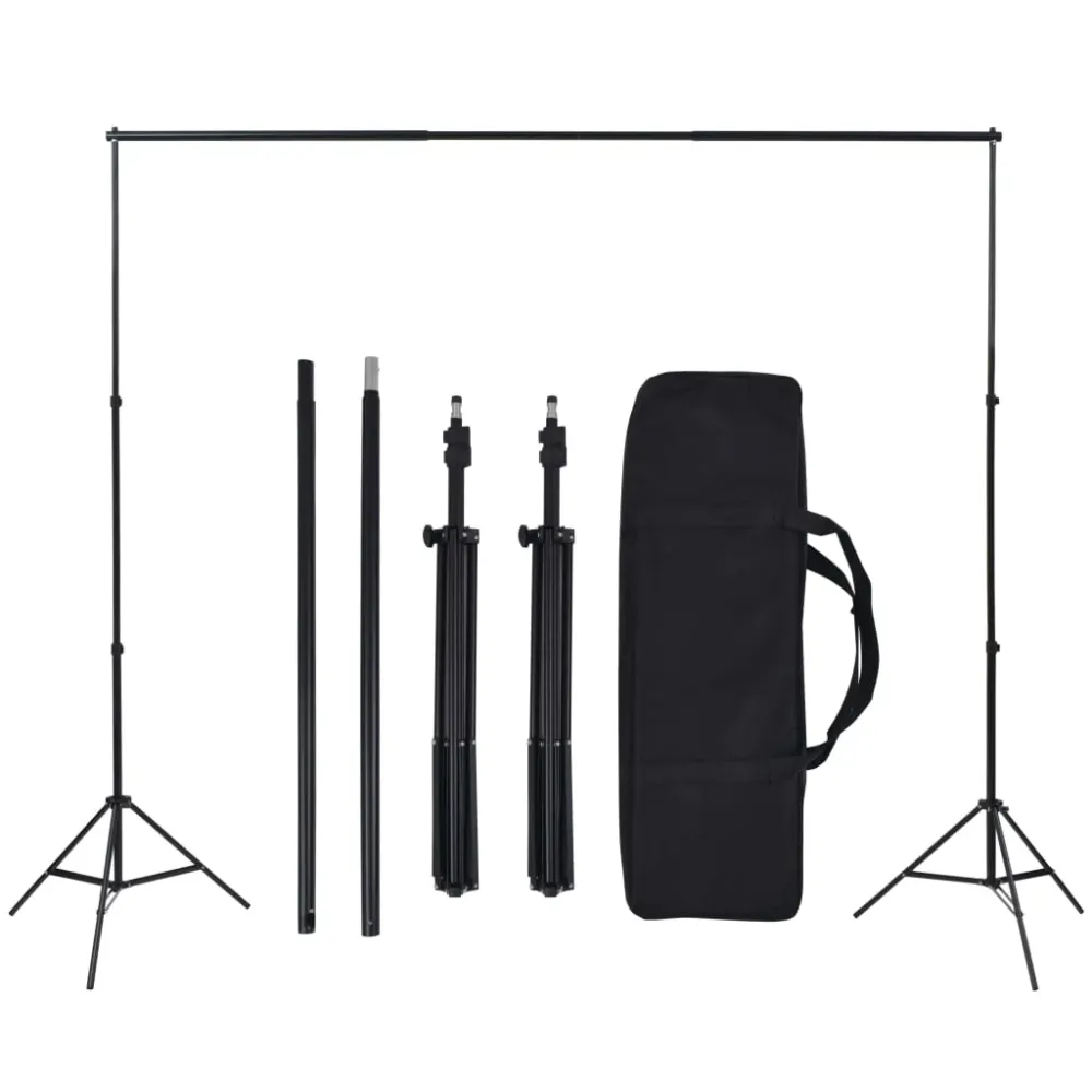 Profesionální foto studio set: 5 pozadí nastavitelný rám