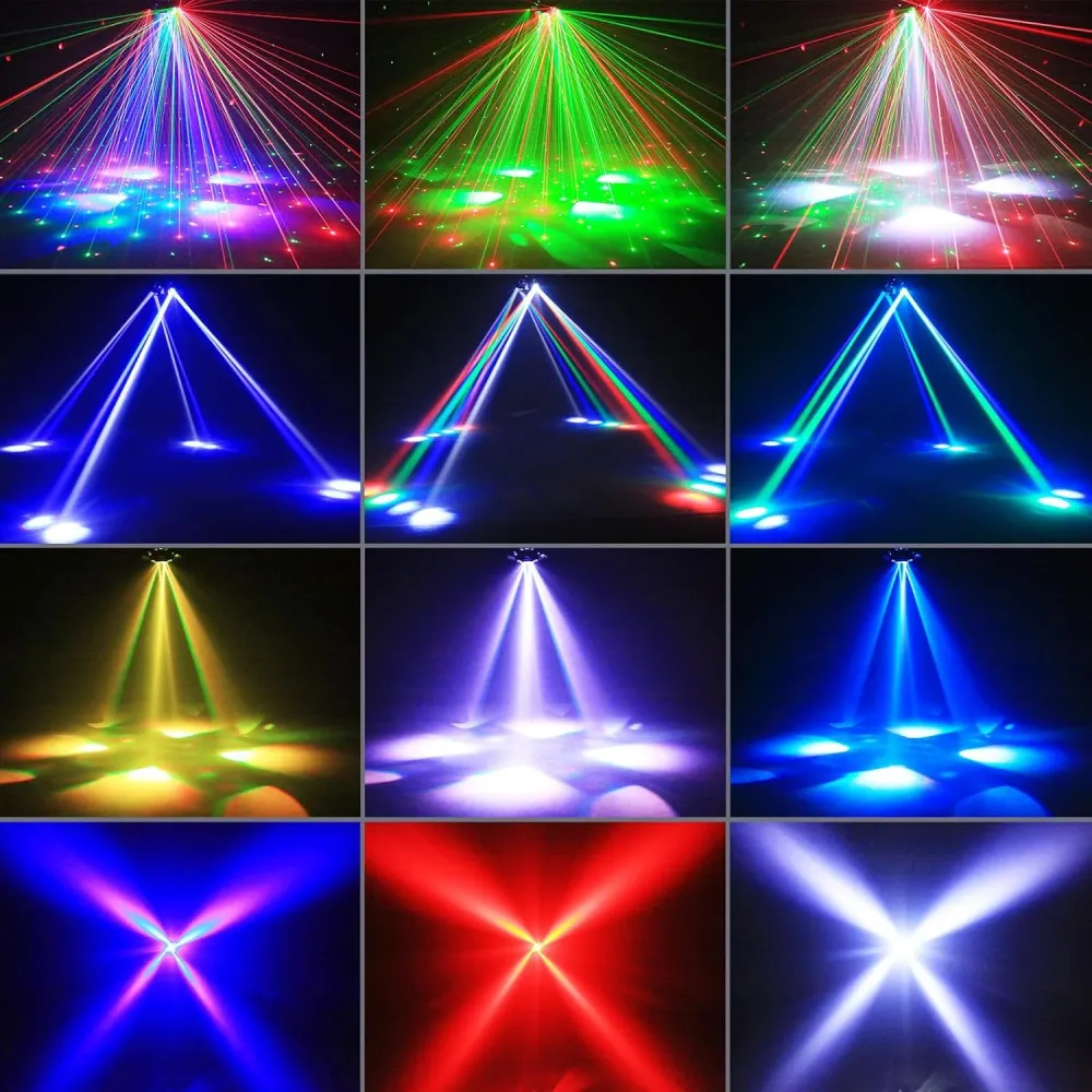 120W scénické světlo 4v1 RGBW pohyblivá hlava světelný efekt laserový reflektor party světlo s dálkovým ovládáním pro disk...