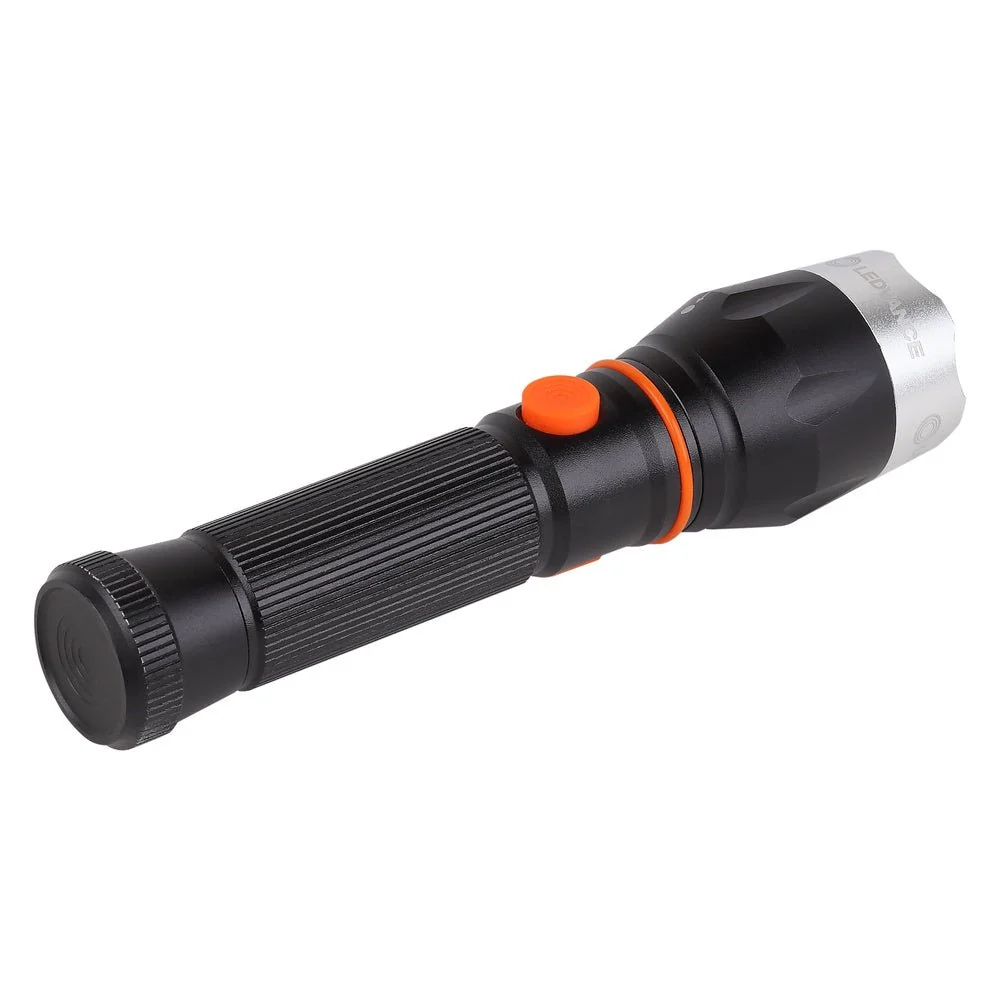 Taktická LED svítilna dobíjecí 3.2W FLASHLIGHT, studená bílá