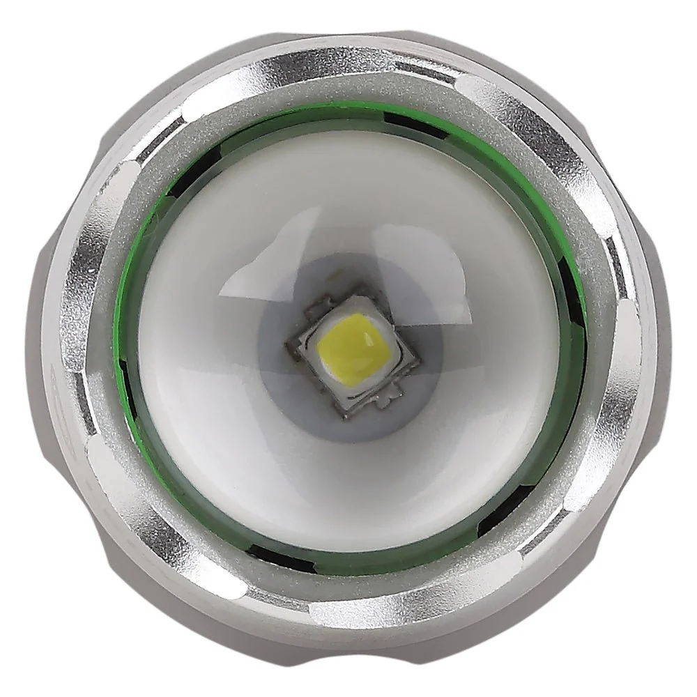 Taktická LED svítilna dobíjecí 3.2W FLASHLIGHT, studená bílá