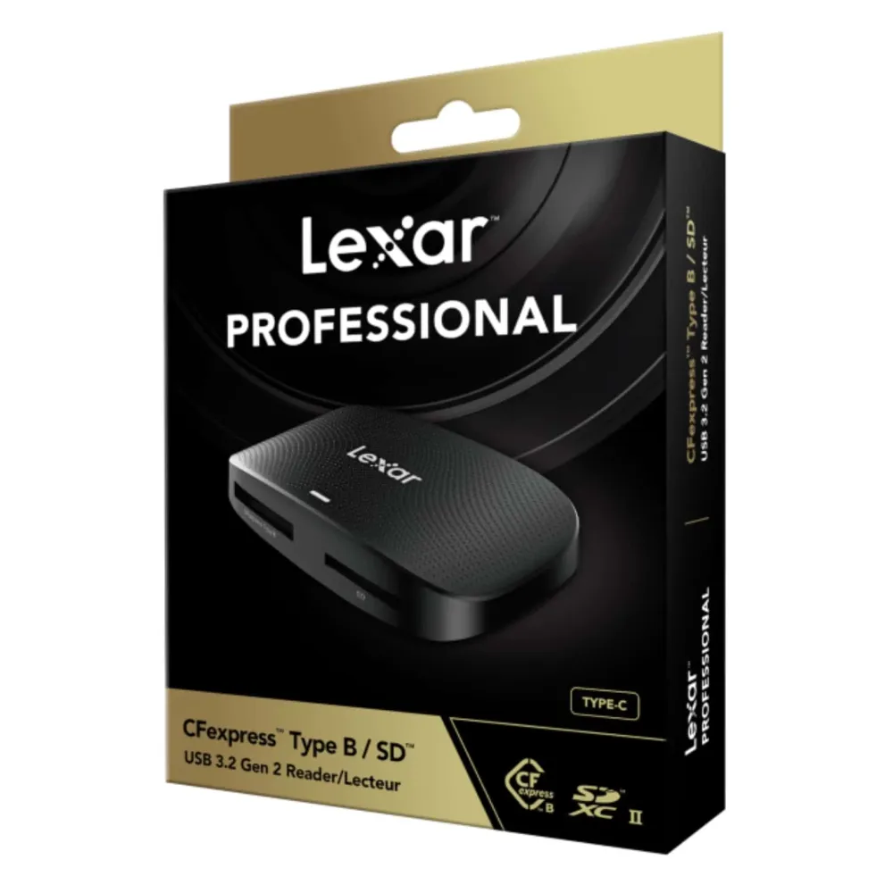 Lexar Pro čtečka karet 2v1 - CFexpress Typ B + SD - USB 3.2 Gen2 USB- + C konektor